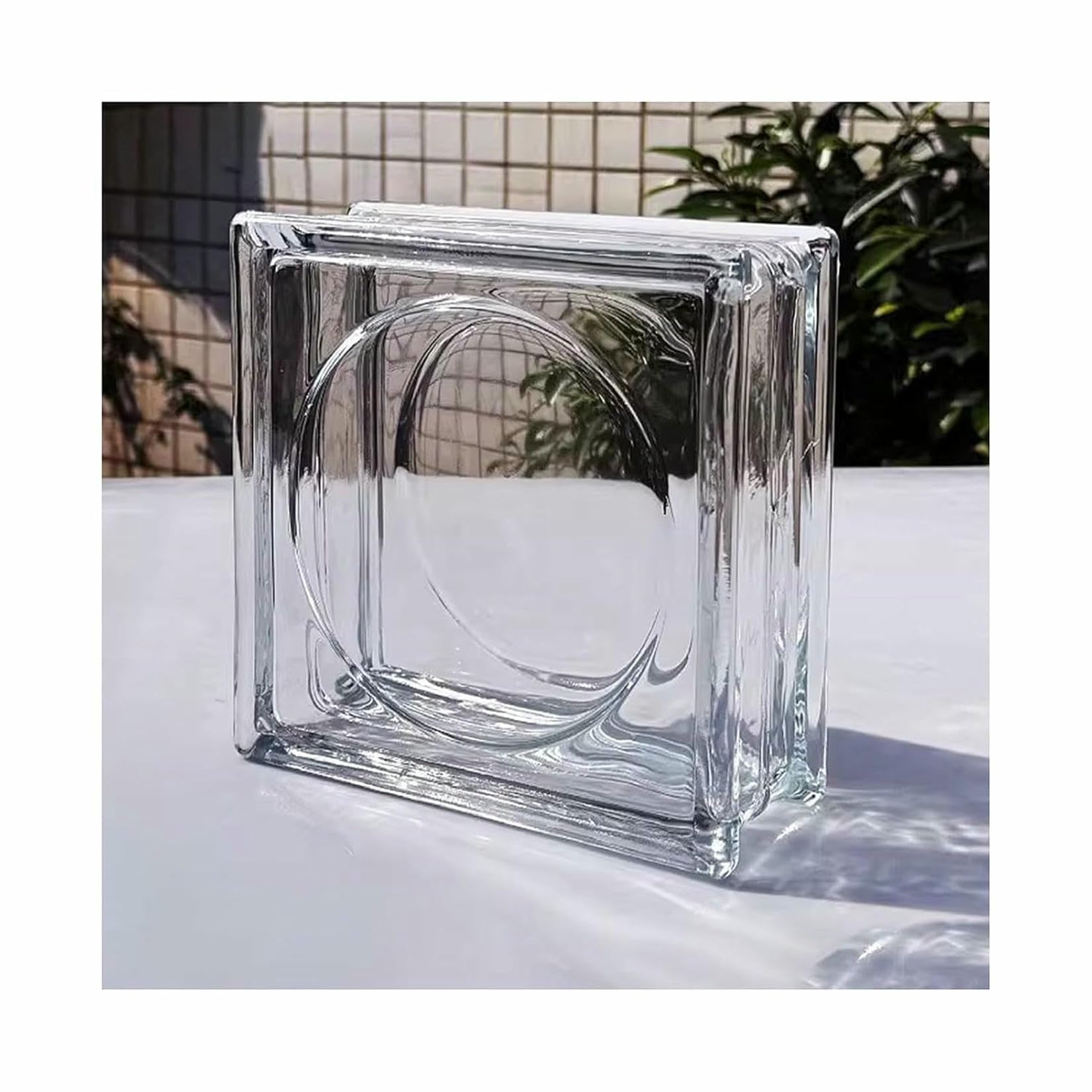 Brique de verre transparente carrée pour retrouver la luminosité cachée