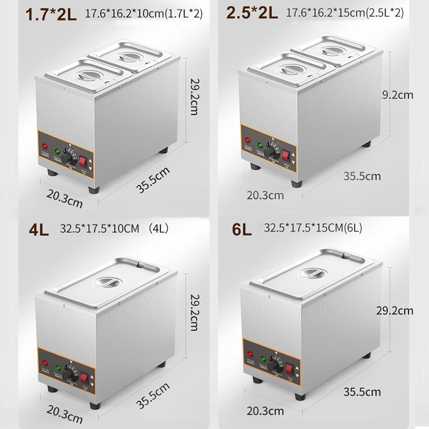 Chocolate Tempering Machine, Chocolate Melting Pot with Temp Control 86-185℉, 800W Professional Food Holding Furnace (4l)