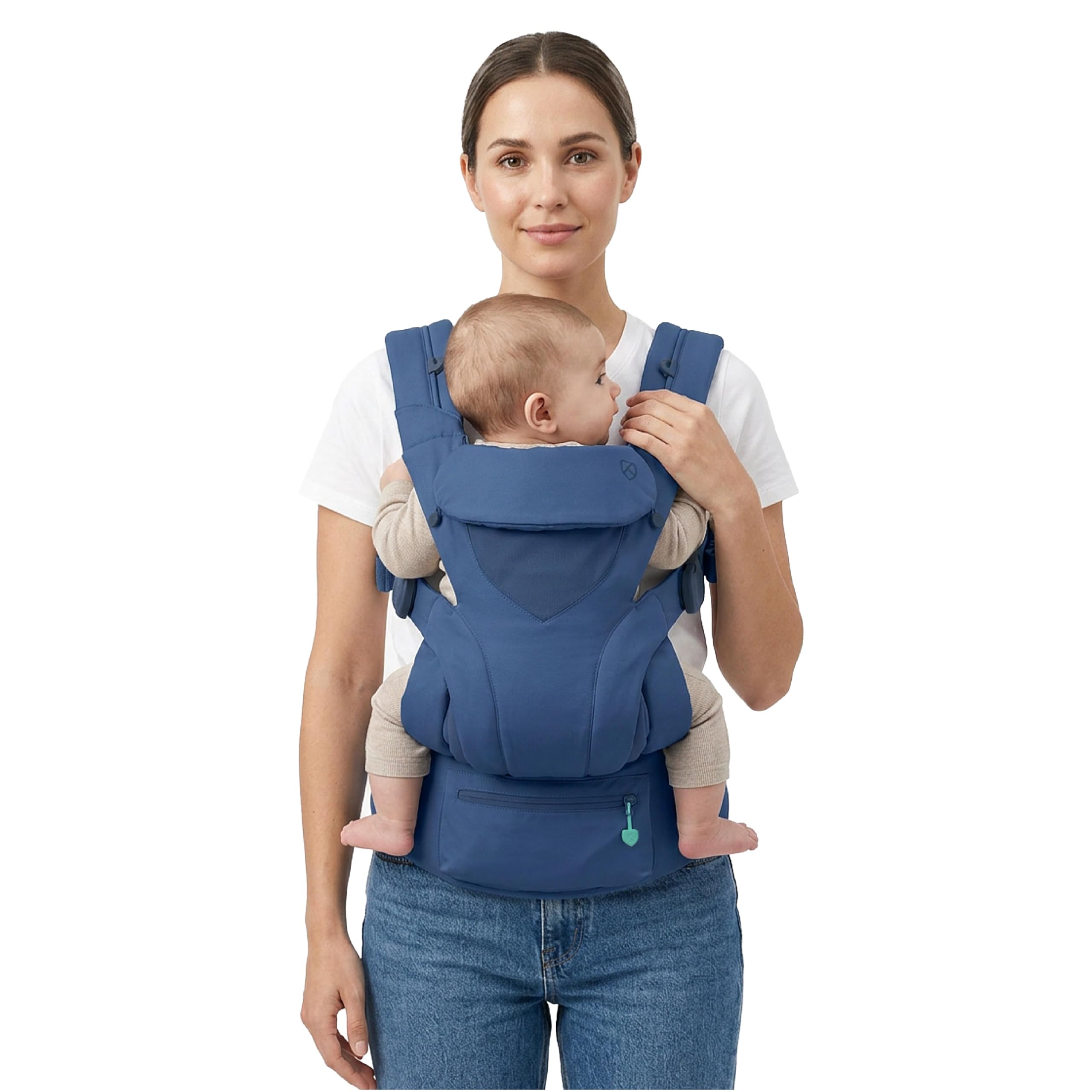 Koala Babycare Porte Bebe Physiologique Évolutif 0-36 Mois (3,2-20,4 kg) - Siège Réglable Breveté en 3 Positions, Baby Carrier Ergonomique, Face Parent, Face au Monde et Dos
