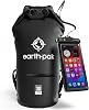 Earth Pak Waterproof Dry Bag with Zippered Pocket - Waterproof Dry Bag Backpack Keeps Gear Dry 30L Black & 10L Black