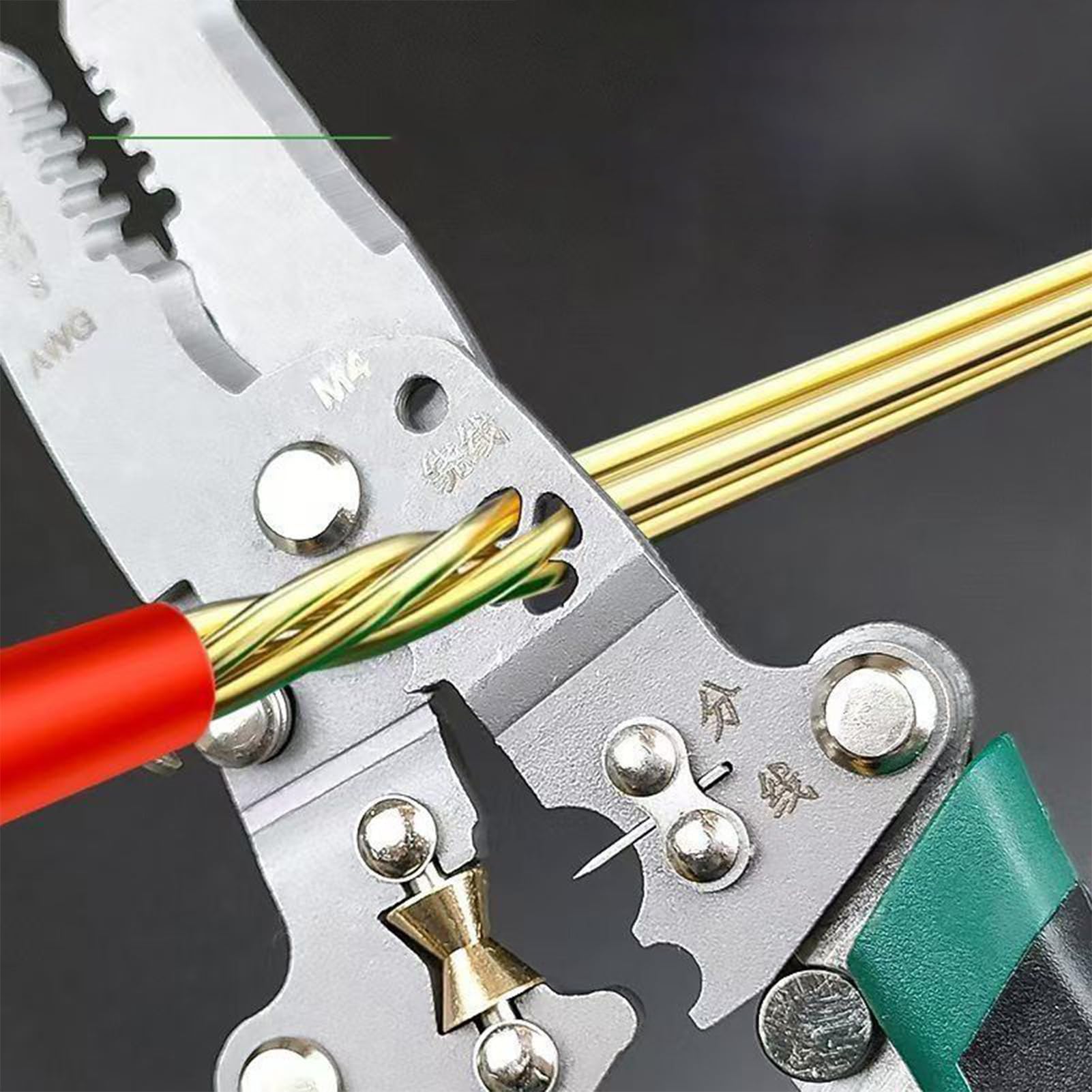 Pinze Multifunzione 8 in 1 con Rilevatore di Tensione, Attrezzo Elettricista per Progetti Elettrici