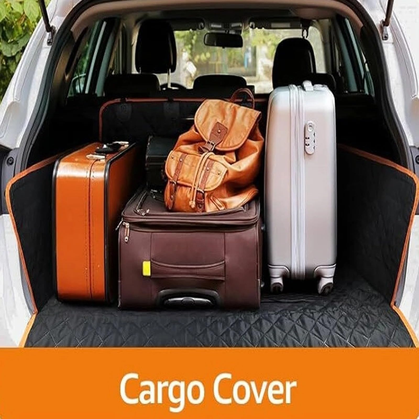 Funda para asiento de coche para perro, antideslizante, protector de maletero para perros, a prueba de arañazos y suciedad, protección lateral y parachoques