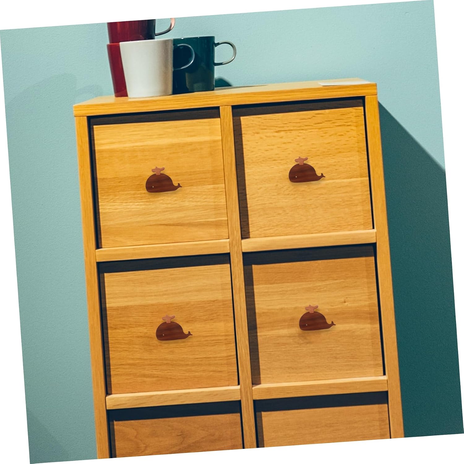 Wooden Nursery Dresser Knobs Easy to Install Decorative Drawer Pulls for Boy Girl Room Smooth Finish Safe for Boy Girl Versatile Handles for Furniture and Wardrobe