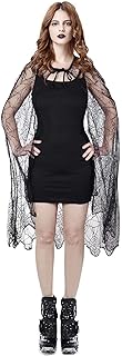 Sexy Adult Women's Gothic Spider Web Cape Party Cosplay Cloak 45inch
