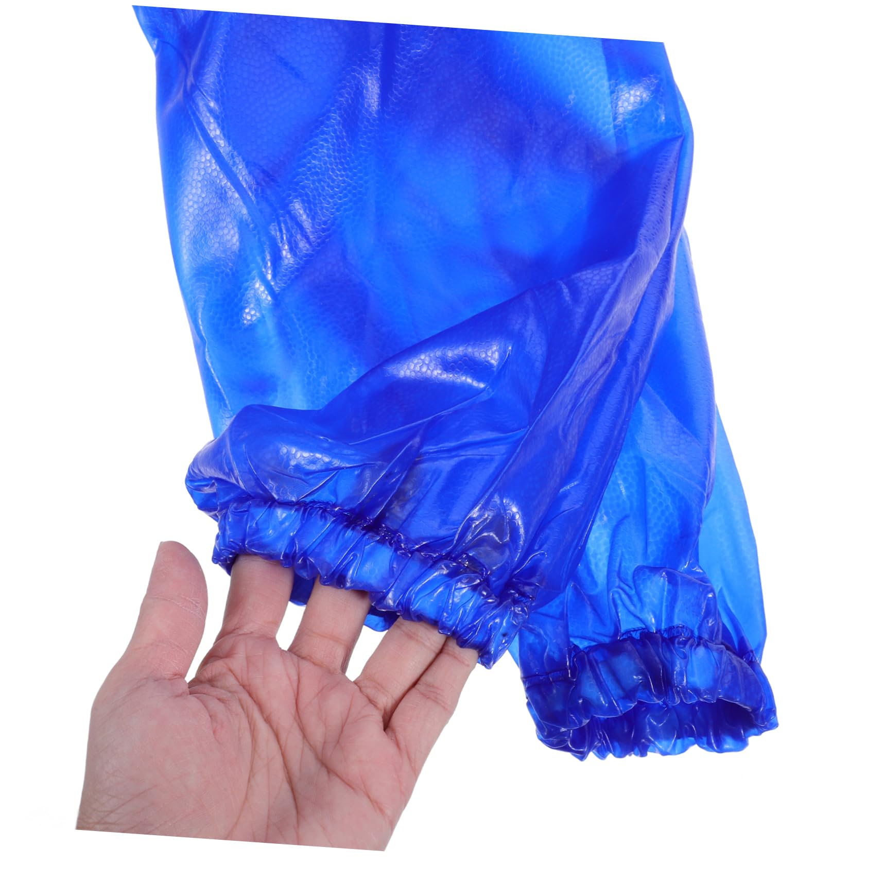 NUOBESTY Langarmbluse Laborkittel Wasserdichte Schürzen Geschirrspülschürze Wasserdicht Schürzen Masse Küchenschürzenärmel Laborjacke Bulk-schürzen Blue Pvc