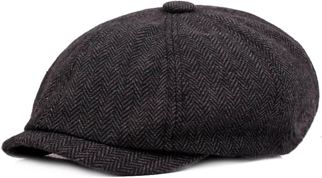 ZLSLZMens Striped Ivy Newsboy Cabbie Gatsby Golf Beret Painter Hats Caps for Men