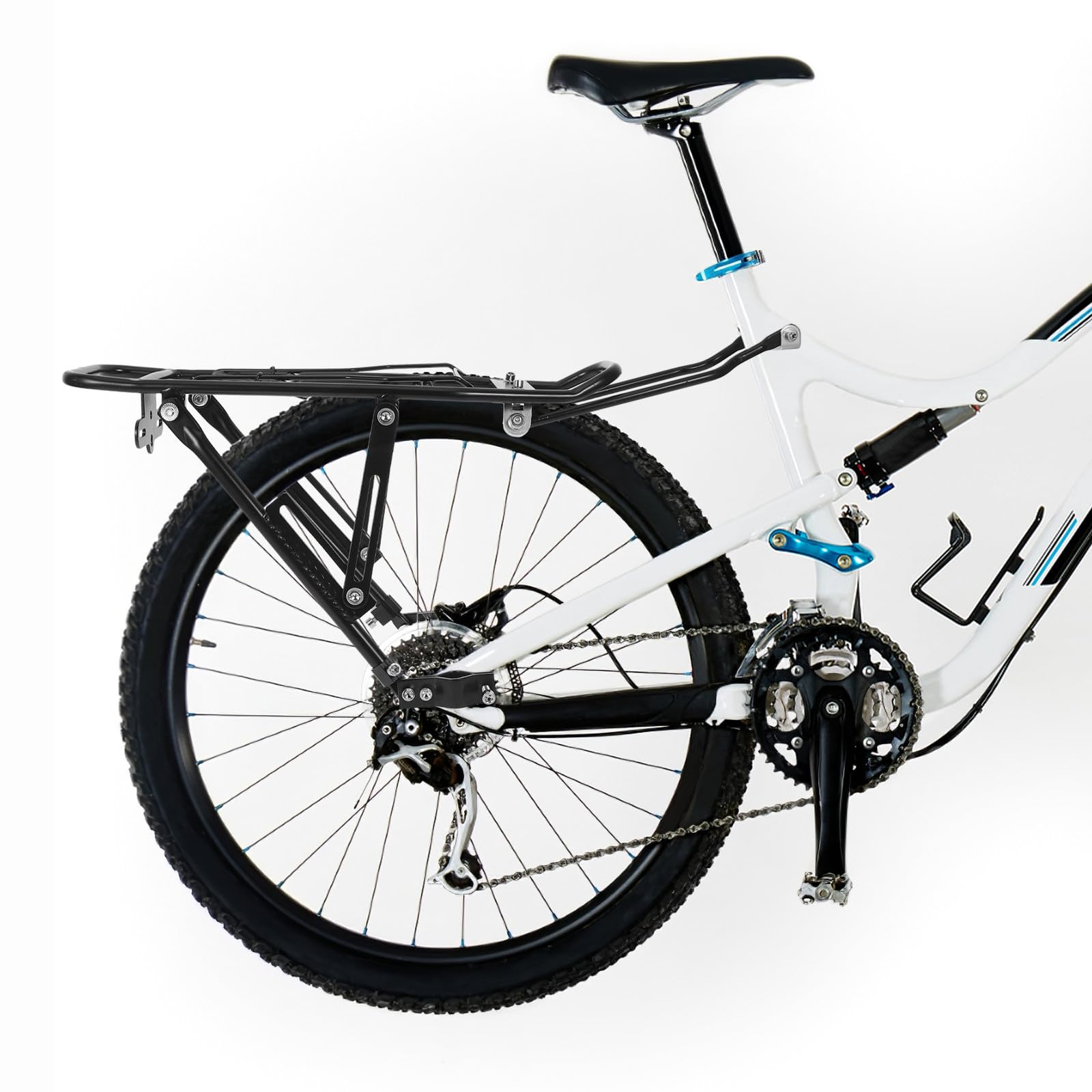 FOMIYES Multifunktionaler Fahrrad Gepäckträger aus Aluminiumlegierung Stabiler Heckträger mit Abnehmbarem Design Kompakter Fahrradträger für Mountainbikes und Alltagsrad