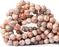 Vista 82 de 60 cuentas redondas sueltas de piedra dálmata natural de 0.236 pulgadas (0.236 in) para hacer joyas, hallazgos de bricolaje, 1 hebra de 15 pulgadas