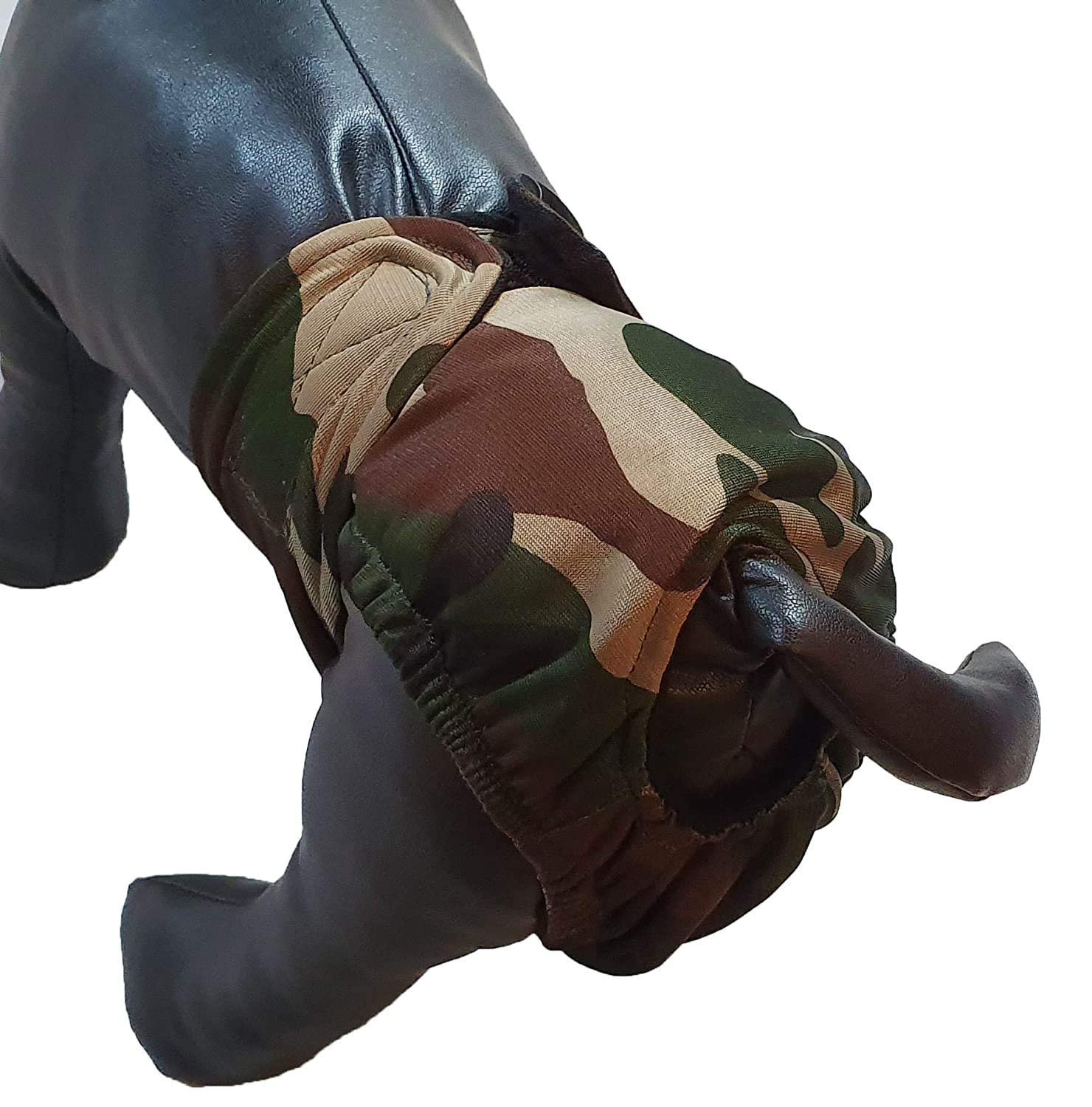 Kitty and The Woof Gang Camouflage Print Handmade Washable/Reusable Dog Sanitary Pants for Female Dogs & Male Dogs with Health Issues - Size XS (B085384JF6) Amazon Price History, Amazon Price Tracker