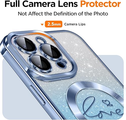 Miniatura 3 de Misscase Funda magnética para iPhone 15 Pro Max compatible con MagSafe, protección completa, delgada, a prueba de golpes, elegante, antiarañazos,