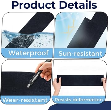 4 PCS 350Z Convertible Straps and 8 PCS Pins, Bands for Nissan 350Z 2003-2009, Upgraded Polyester and Latex Convertible Top Strap Replacement Kit for 350Z Accessories, Replace 97150-CE01B