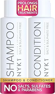 SALT NYK1 Sulfate-Free Shampoo and Conditioner Set for Color-Treated Hair, Extensions and Keratin Treatments (2 x 16.9 Fl Oz)