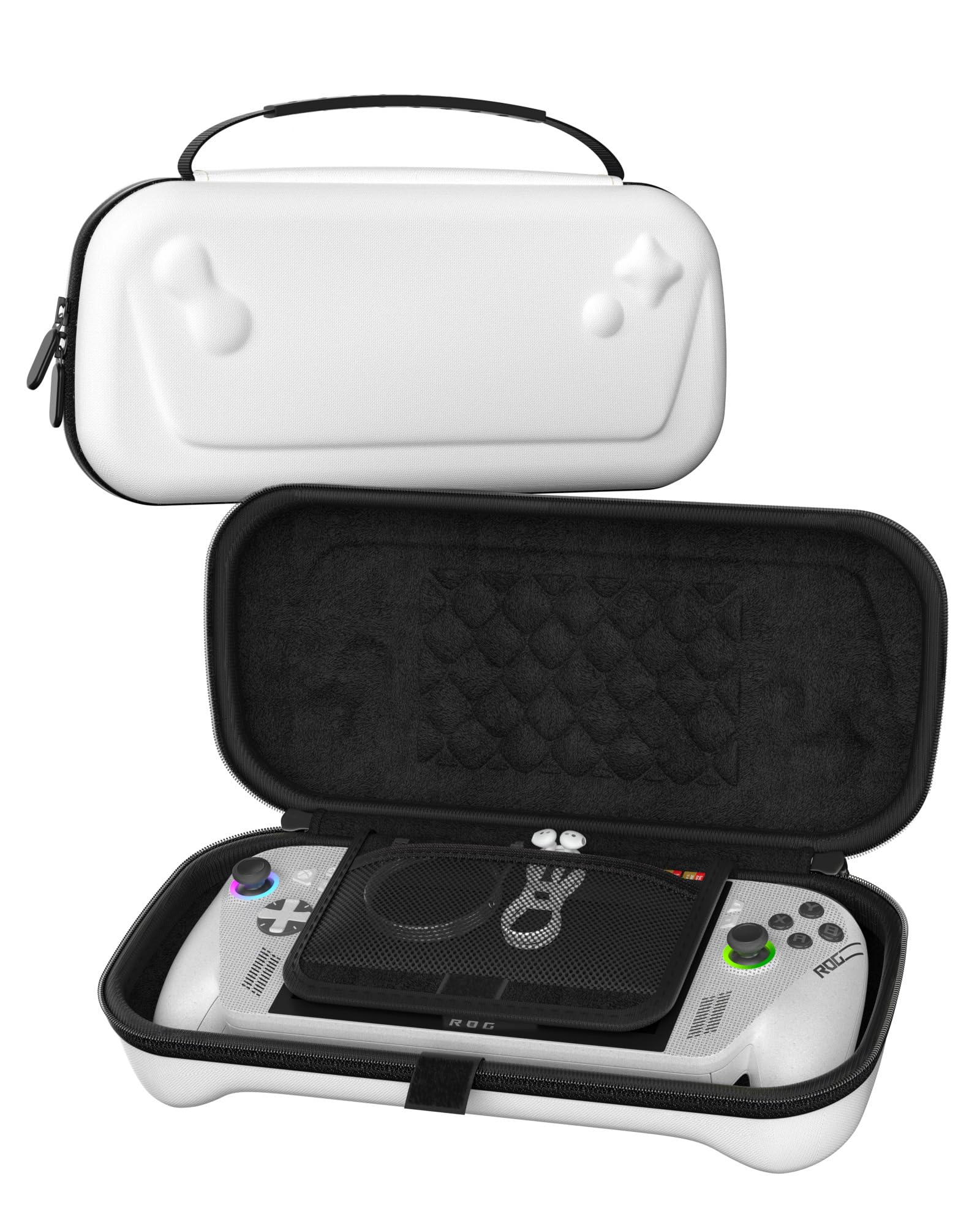Custodia Rigida In EVA Per Console ROG Ally – Borsa Da Trasporto Protettiva Con 10 Tasche Per Carte Di Gioco - 3