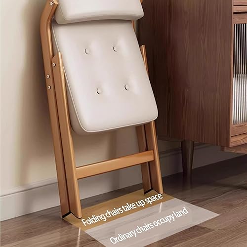 Miniatura 2 de Wooden Folding Dining Chairs,Modern Folding Chairs with Padded Seats,Folding Kitchen Chair,Padded Foldings Chair for Party Chair, Living Room