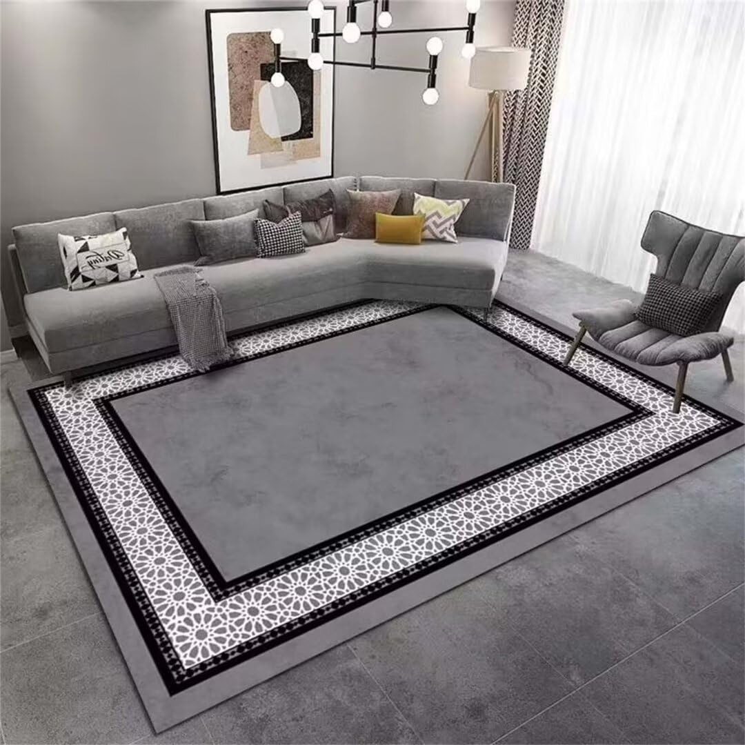 Tapis de salon lavable en machine et résistant à l'usure 90x160