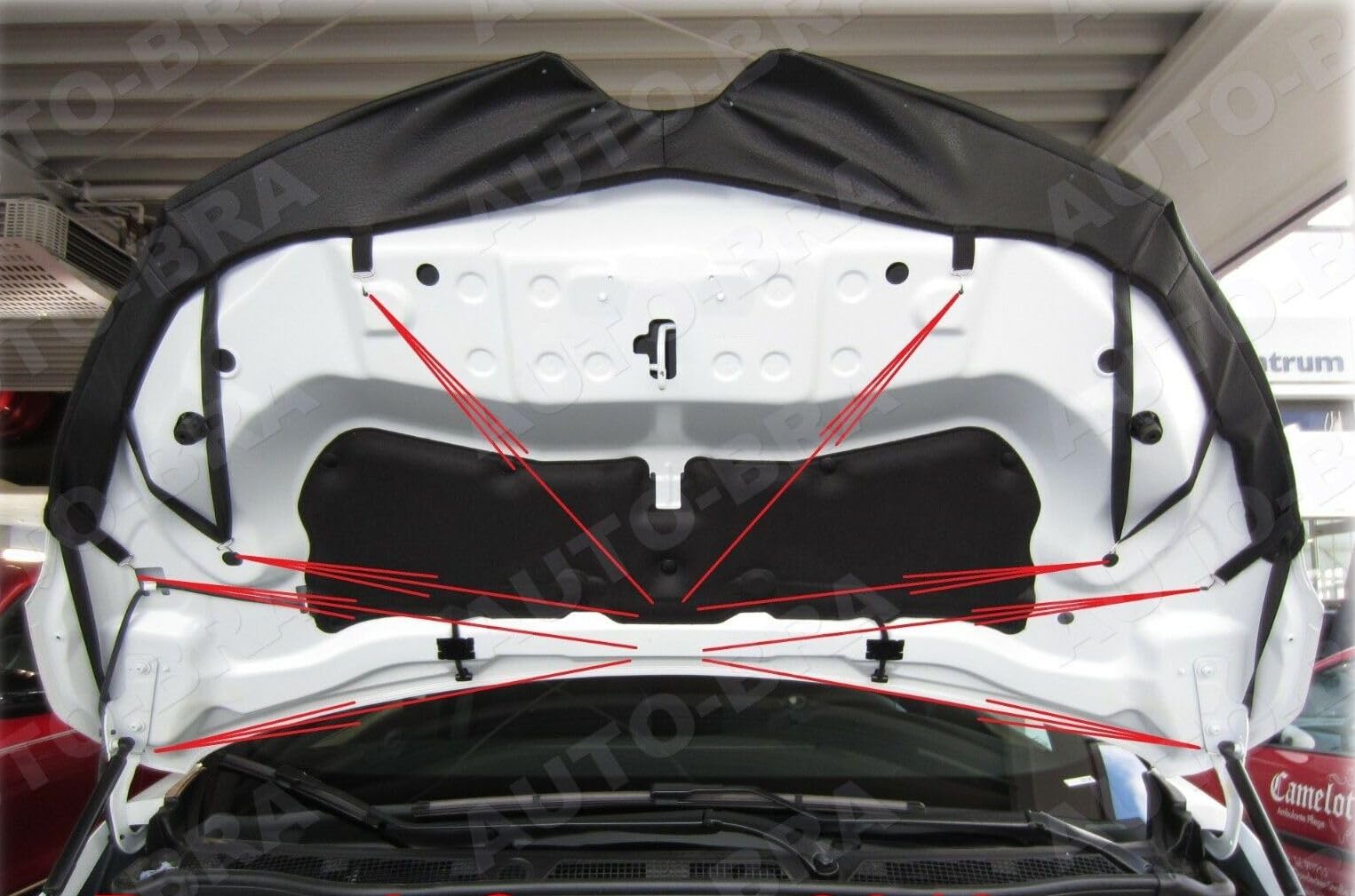 AB3-00070 Custom CAR Hood Bra Compatible with Renault Captur 2013-2019 Front End Nose Mask Bonnet Bra STONEGUARD Protector Tuning