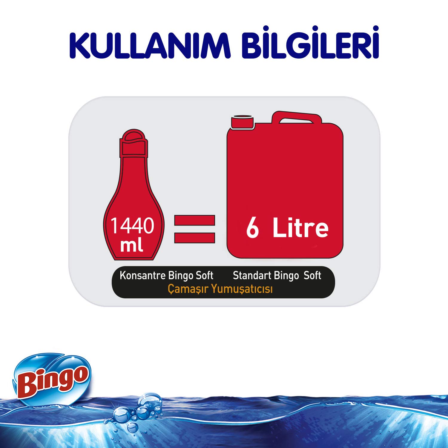 Bingo Soft Konsantre Çamaşır Yumuşatıcısı, Lovely, 1440 Ml
