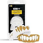 2 Pack Nxtrnd Rush Dual Layer Mouthguard, Custom Fit Sports Mouthpiece for Football, Boxing, MMA, Basketball, Hockey, Lacrosse, Youth & Adult (Gold)