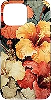 Vista 19 de Hawaiian Tropical Design Yellow Red Hibiscus Plumeria Case for iPhone 16