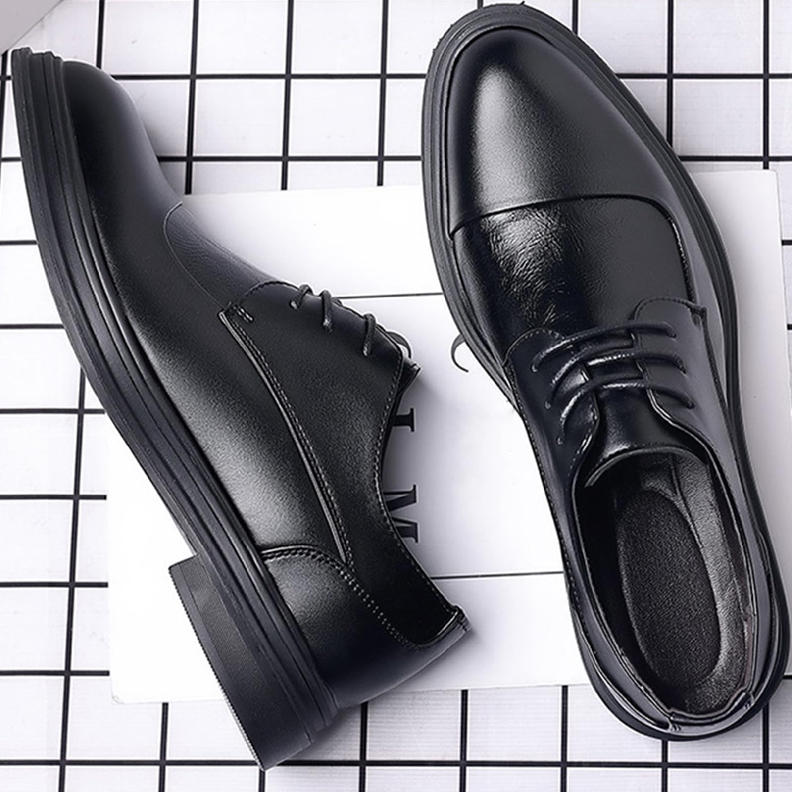 Scarpe da Sera da Uomo Scarpe da Oxford A Punta | Stringate classiche Scarpe da Formali antiscivolo Festa business matrimoni
