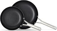 Calphalon Hard-Anodized Nonstick 8" & 10" Fry Pan Set - Oven-Safe 450°F, Dishwasher Safe, Durable Skillets