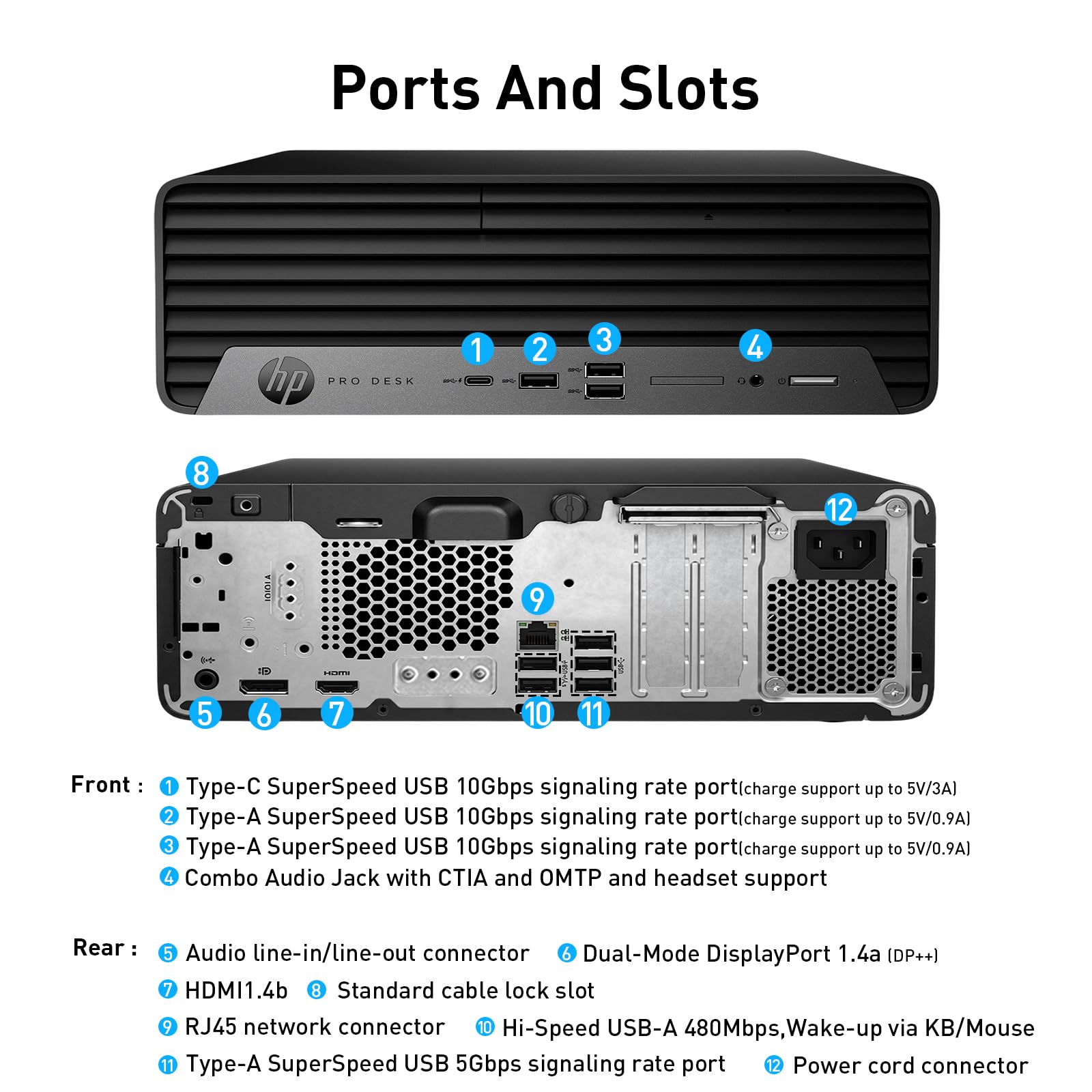 HP ProDesk 400 Intel i5-14500 Business SFF Desktop, 16GB DDR5 + 1TB SSD | Wi-Fi 6E, Bluetooth , Connect up to 3 displays, Wired Keyboard, Wired Mouse, RJ-45, HDMI, Win 11 Pro image 8