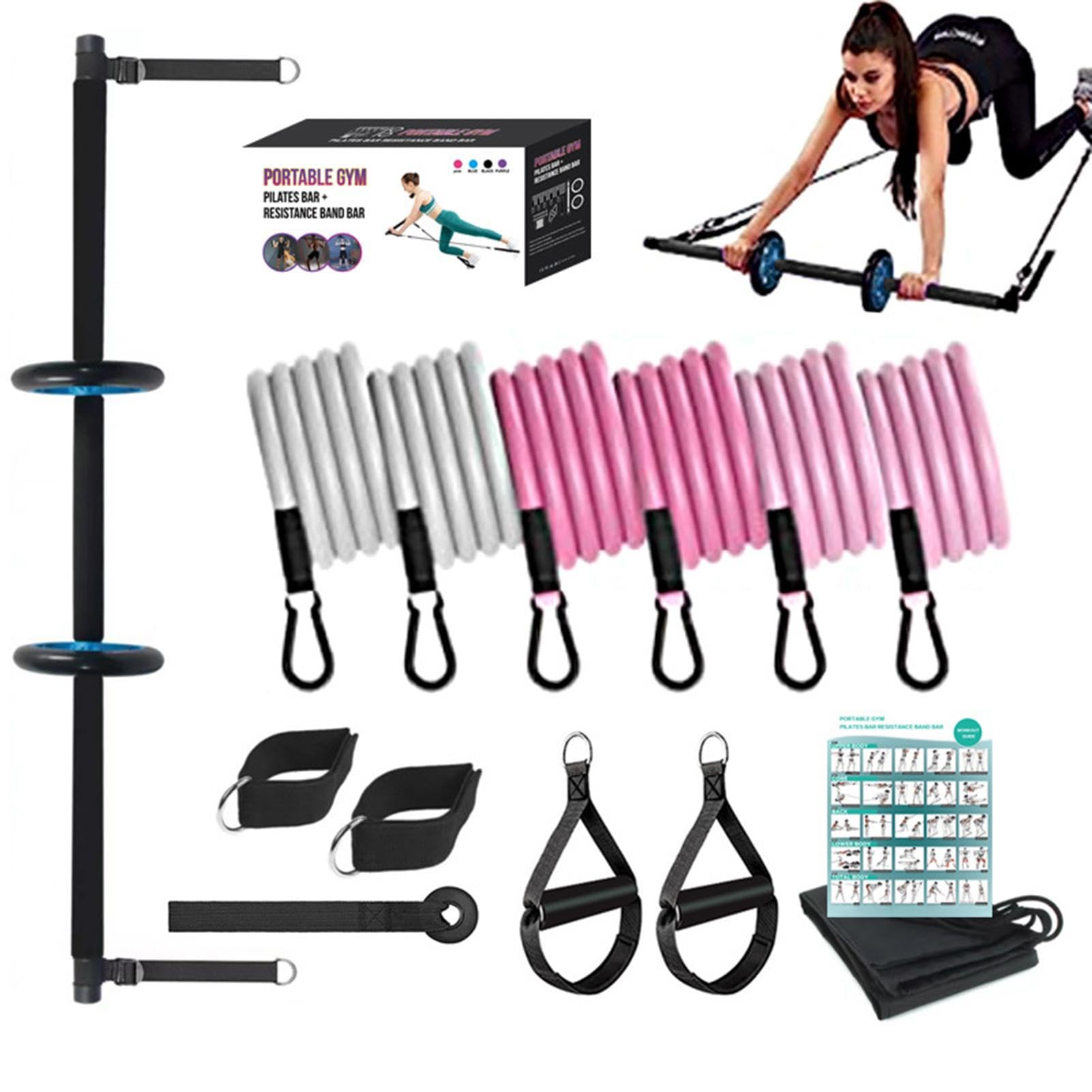 Barra De Pilates Portátil Multifuncional