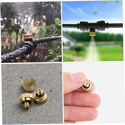 Miniatura 5 de YARNOW Boquillas Misters Pequeña Fuente Paisajes Refrigeración al aire libre Boquilla De Manguera De Jardín Invernadero Manguera Pulverizador de