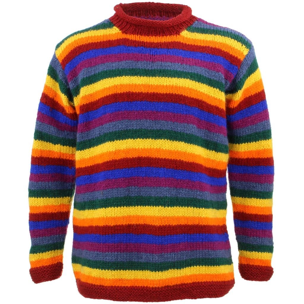 Rainbow Stripe Knit Jumper