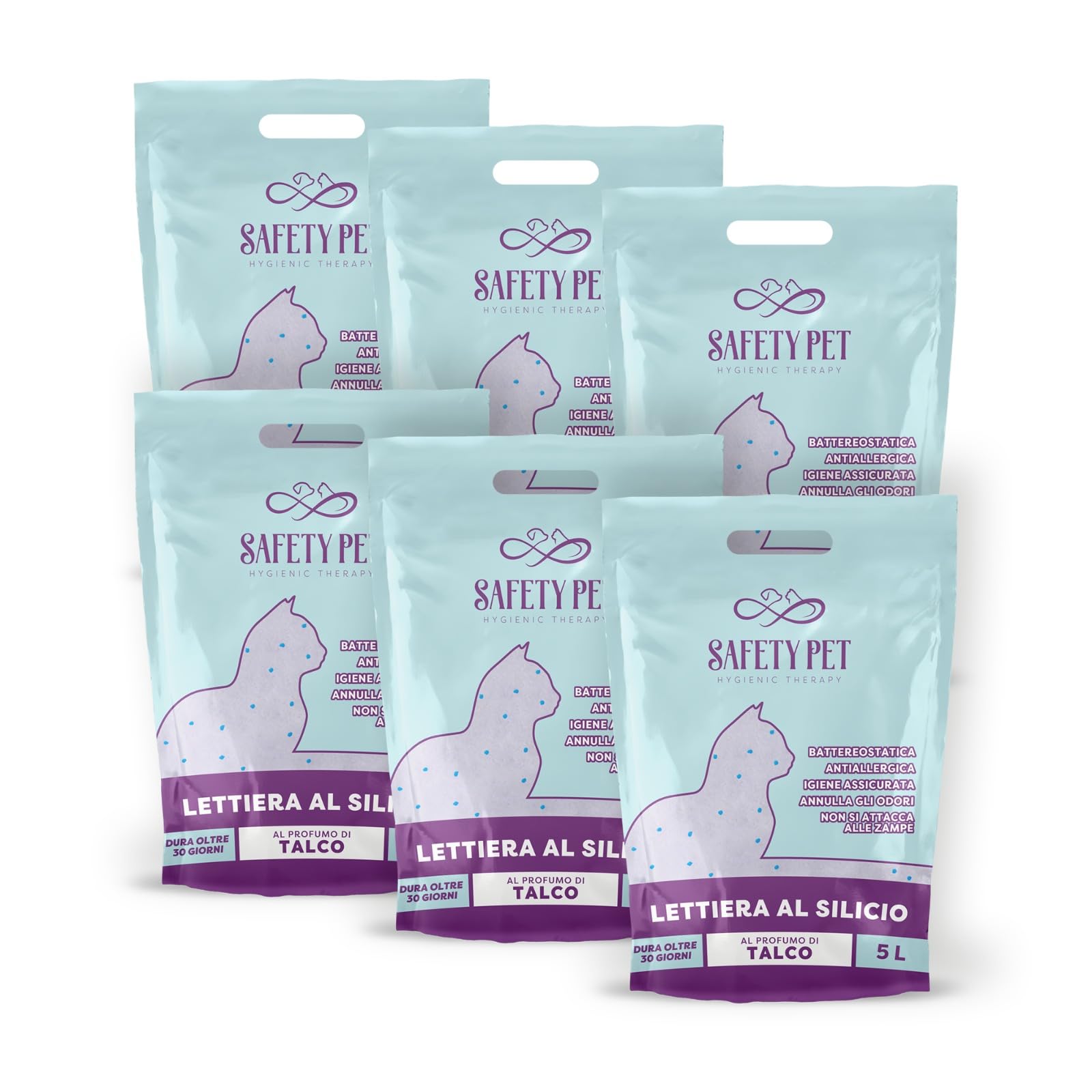 LETTIERA per Gatti SILICIO in Offerta Confezione da 30LT Talco
