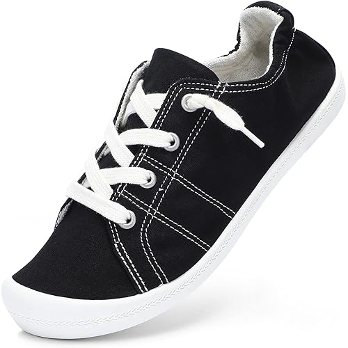 STQ Womens Slip On Sneakers, Comfort Casual Canvas Shoes