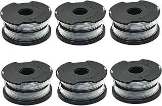 DF-065 0.065 in. x 40 ft. Replacement Dual Line Automatic Feed Spool Compatible with Black Decker GH700 & GH750 Electric String Grass Trimmer/Lawn Edger 6 Packs