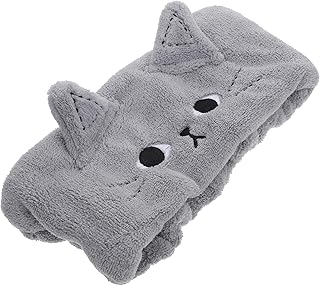 FRCOLOR Headband Stretch Headbands for Women Pretied Head Scarf for Women Sport Headband Facial Hair Bands Spa Headband Facial Makeup Head Band Cotton Cat Makeup Headband Adorable Hairband