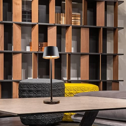 Miniatura 9 de Juego de 2 lámparas de mesa inalámbricas, con atenuación táctil y función impermeable IP54, adecuadas para iluminación interior y patio, color