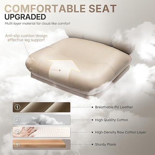 Miniatura 7 de Silla de oficina, silla ejecutiva, sillas ergonómicas de oficina grandes y altas de 500 libras, sillas de escritorio de oficina en casa con bloqueo