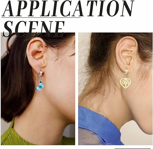 Miniatura 5 de SUNNYCLUE Ganchos para pendientes Huggie Hoop