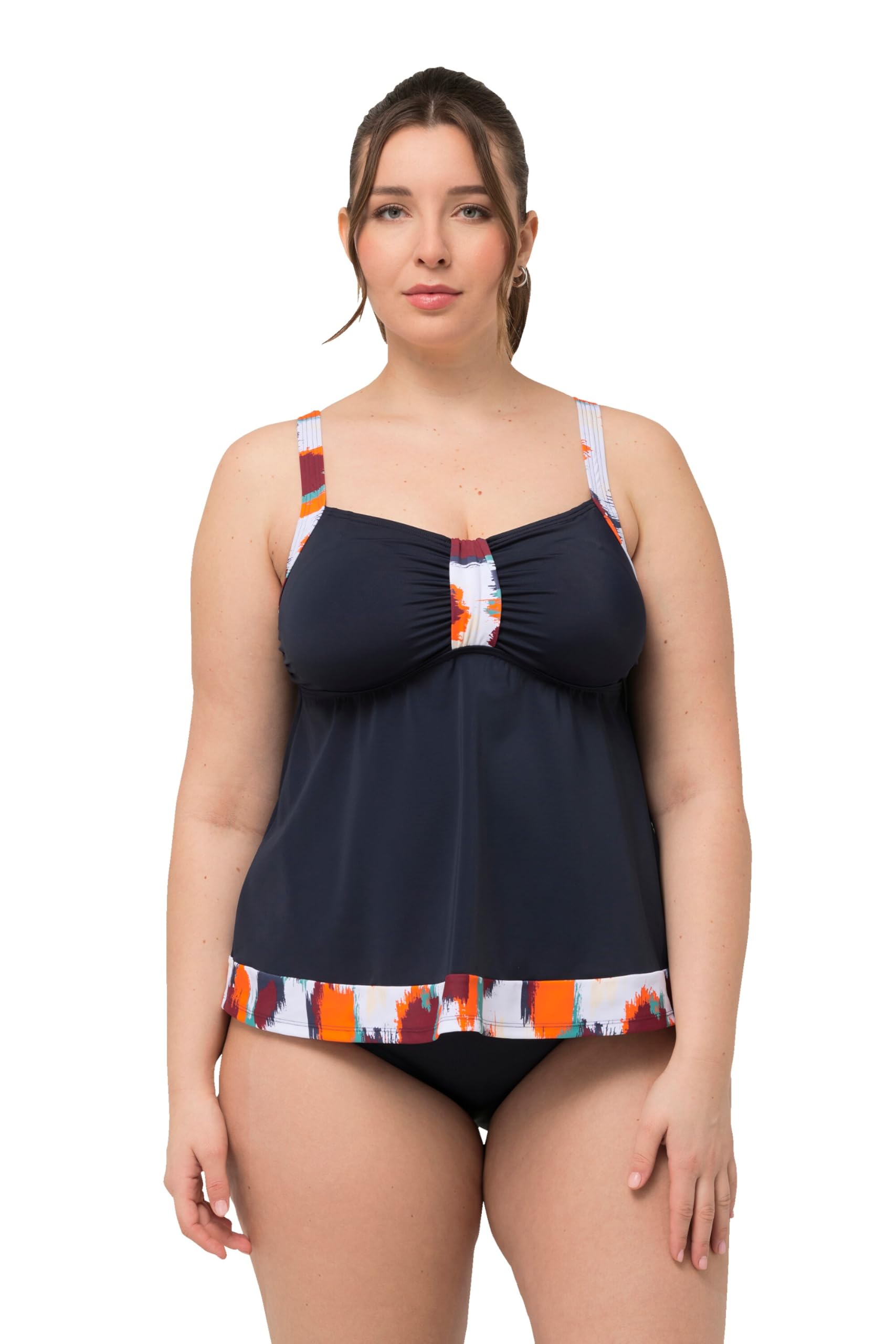 Ulla Popken Strój kąpielowy jednoczęściowy Kobiety Tankini Aria, Plamki 826485