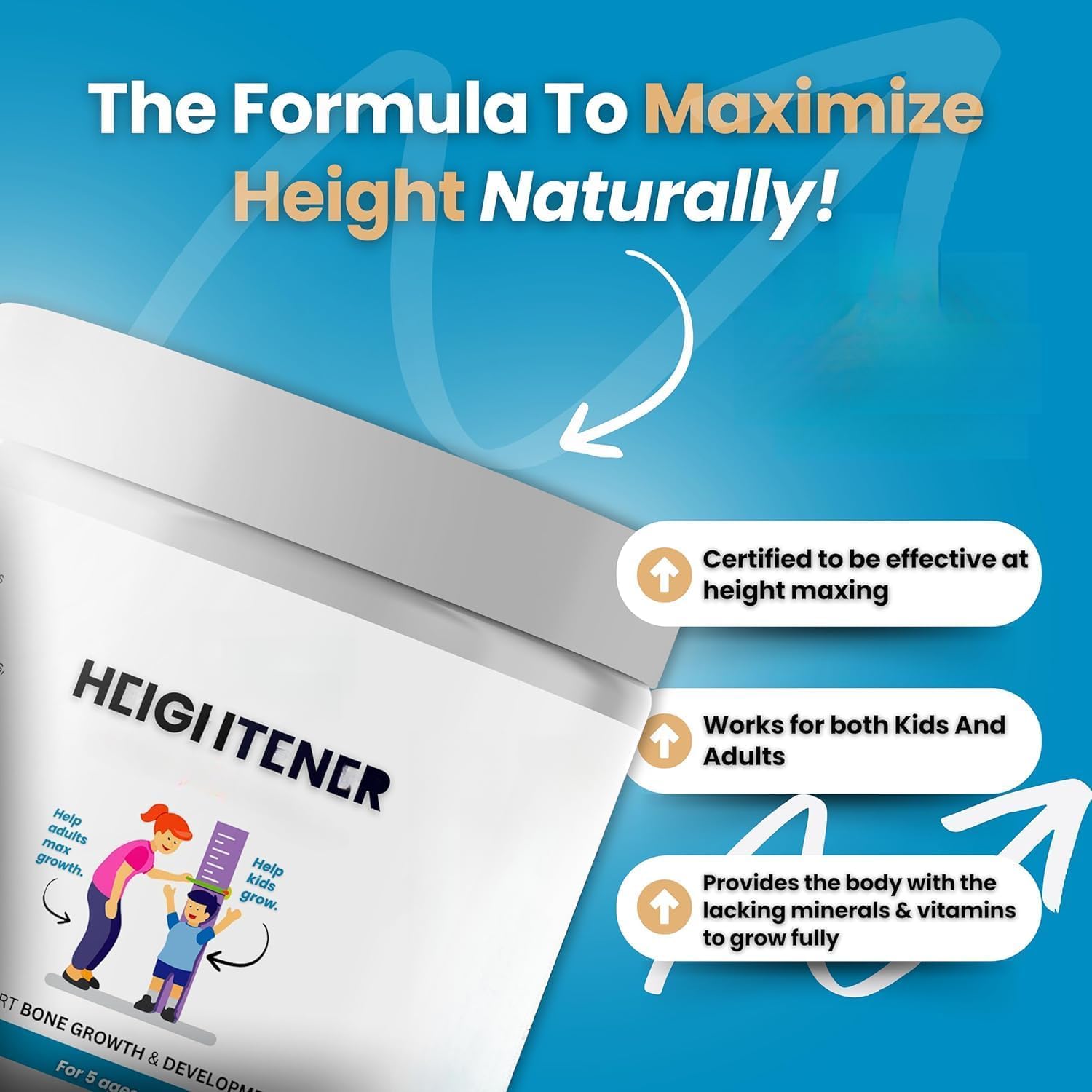 Height Boost – Fördert das natürliche Höhenwachstum bei Jugendlichen und Erwachsenen,1pcs