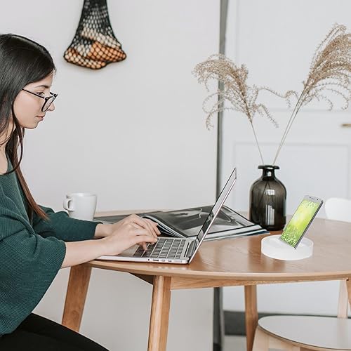 Miniatura 4 de TEHAUX Molde de resina para teléfono celular, soporte para teléfono celular, molde de resina de silicona, soporte redondo para teléfono móvil, molde