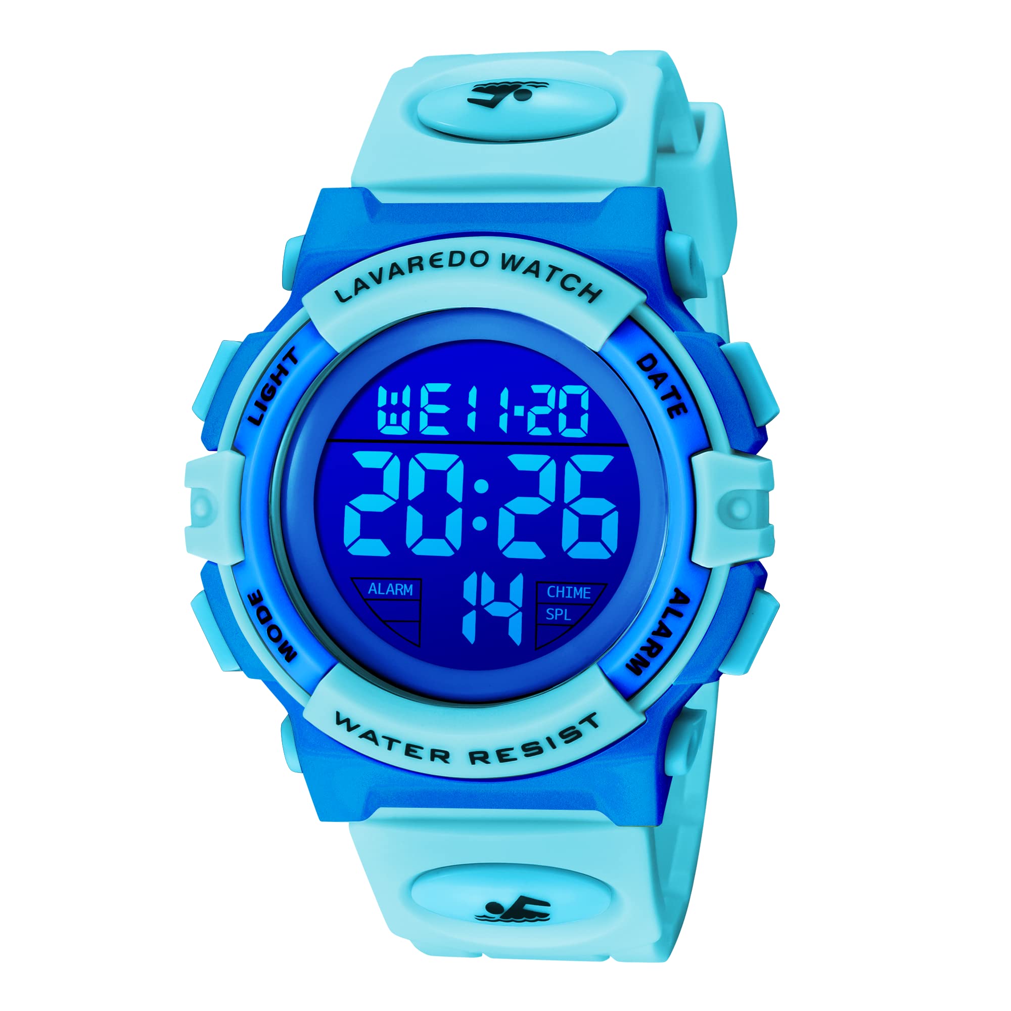 Kids Watch,Boys Watch for 3-15 Year Old Boys,Digital Sport Outdoor Multifunctional Chronograph LED 50 M Waterproof Alarm Calendar Analog Watch for Children with Silicone Band,Kids Gift