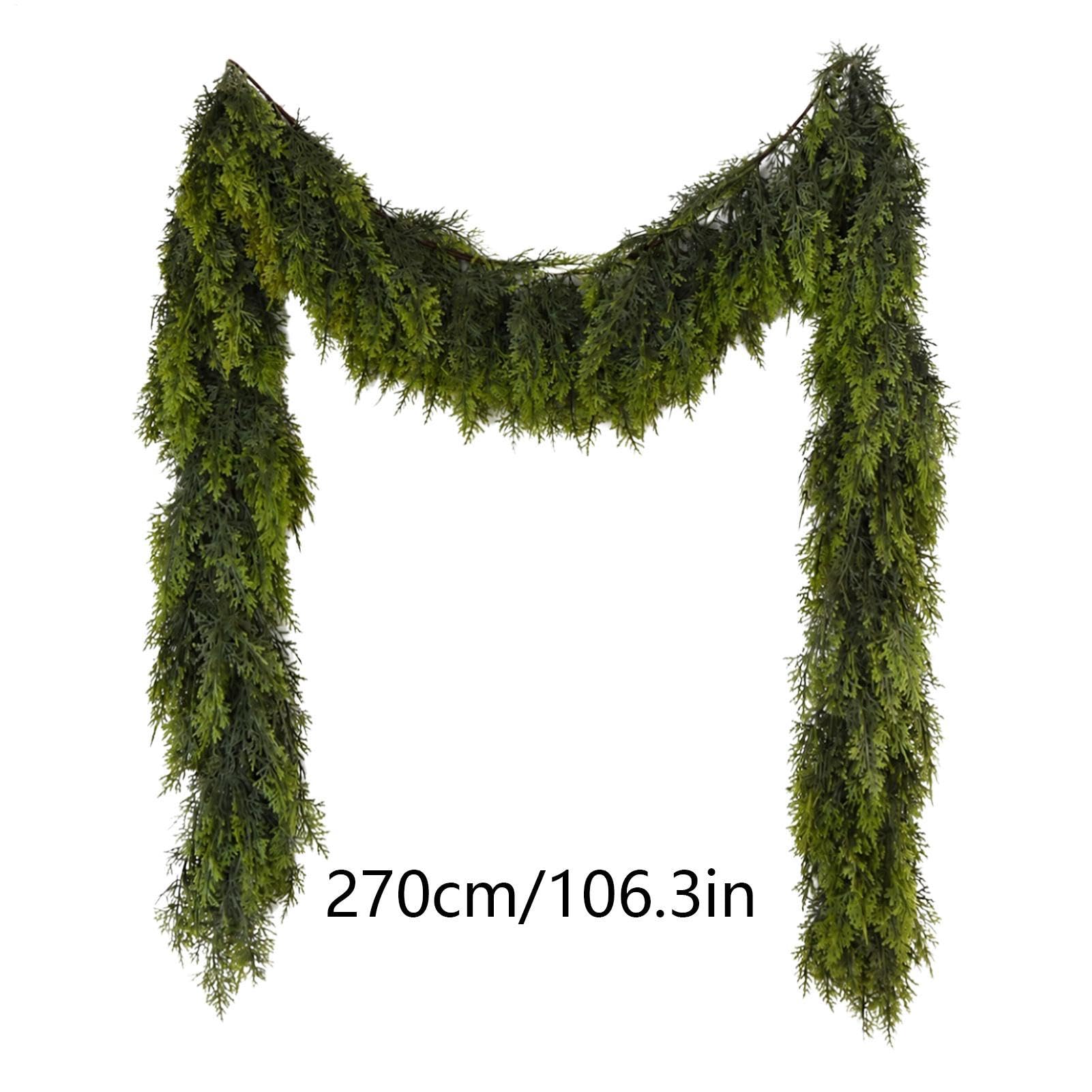 Ghirlanda natalizia in cedro artificiale, ghirlanda decorativa