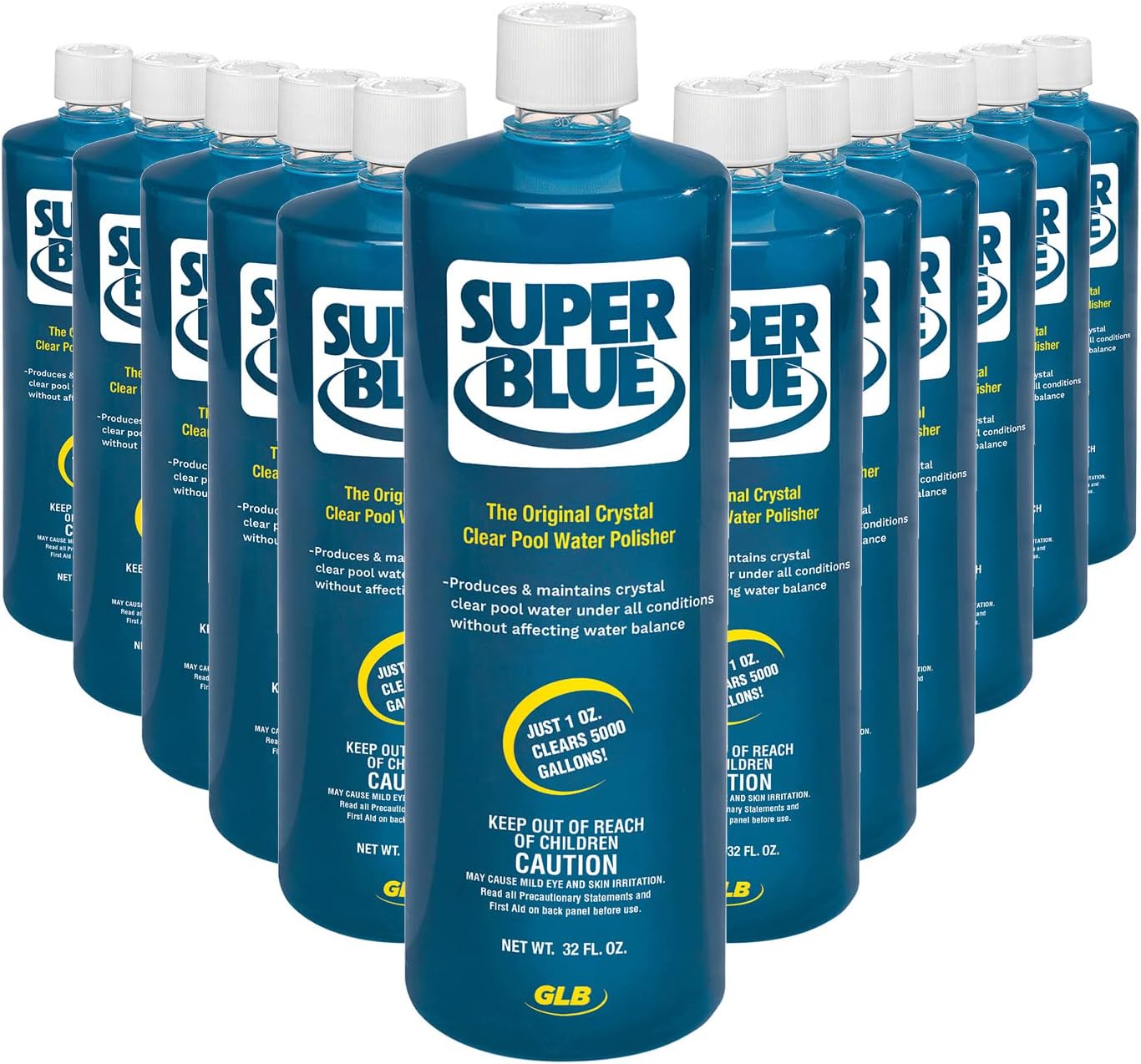 Robarb 20154A-12 Super Blue Swimming Pool Clarifier (12 Pack), 1 Quart