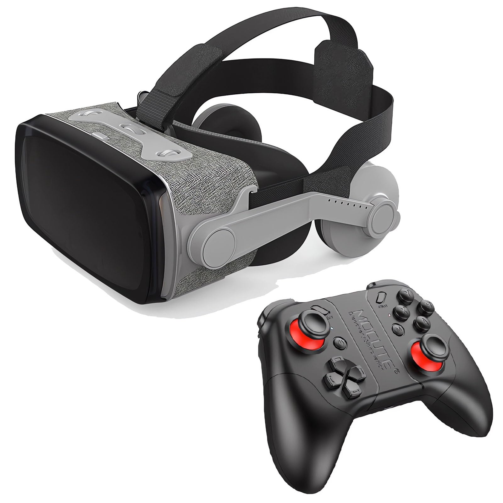 VR Headset, Azonee 3D VR Headset with Remote Controller,Virtual Reality VR 3D Glasses VR Set 3D Virtual Reality Goggles, Controller, Adjustable VR Glasses Support 4.7-6.0 Inches Smartphones