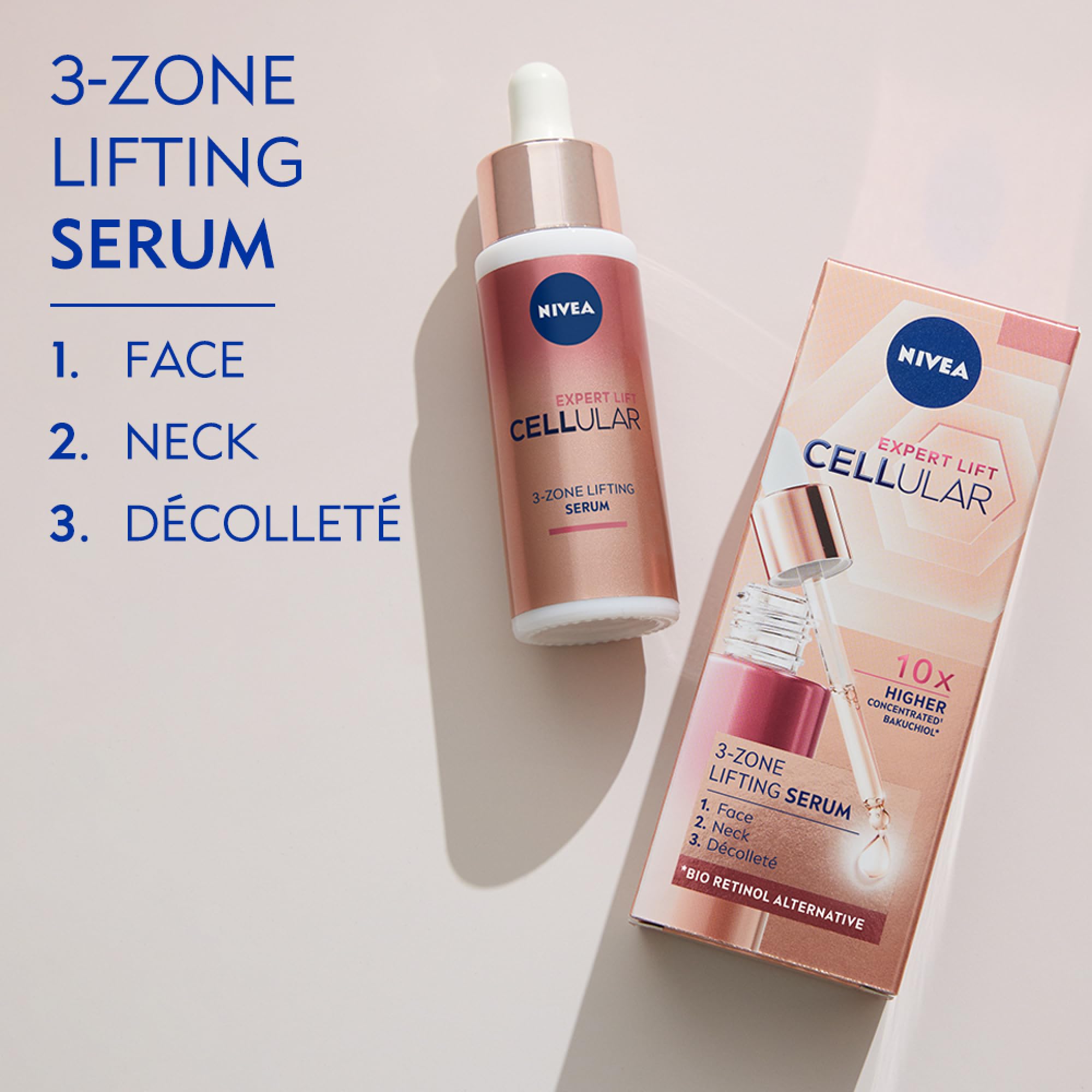 NIVEA Expert Lift Cellular 3-Zone Lifting Serum, 30ml : Amazon.co