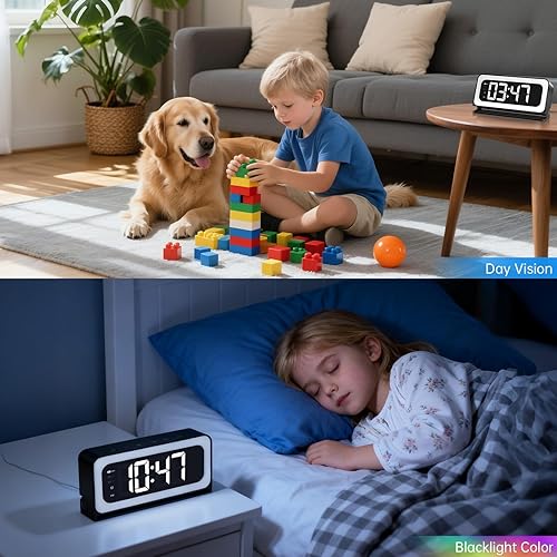 Miniatura 4 de Cámara de reloj inteligente 2K, 5G y 2.4G WiFi Nanny Cam Cámara inalámbrica para interiores, cámaras para seguridad del hogar, detección y alarma