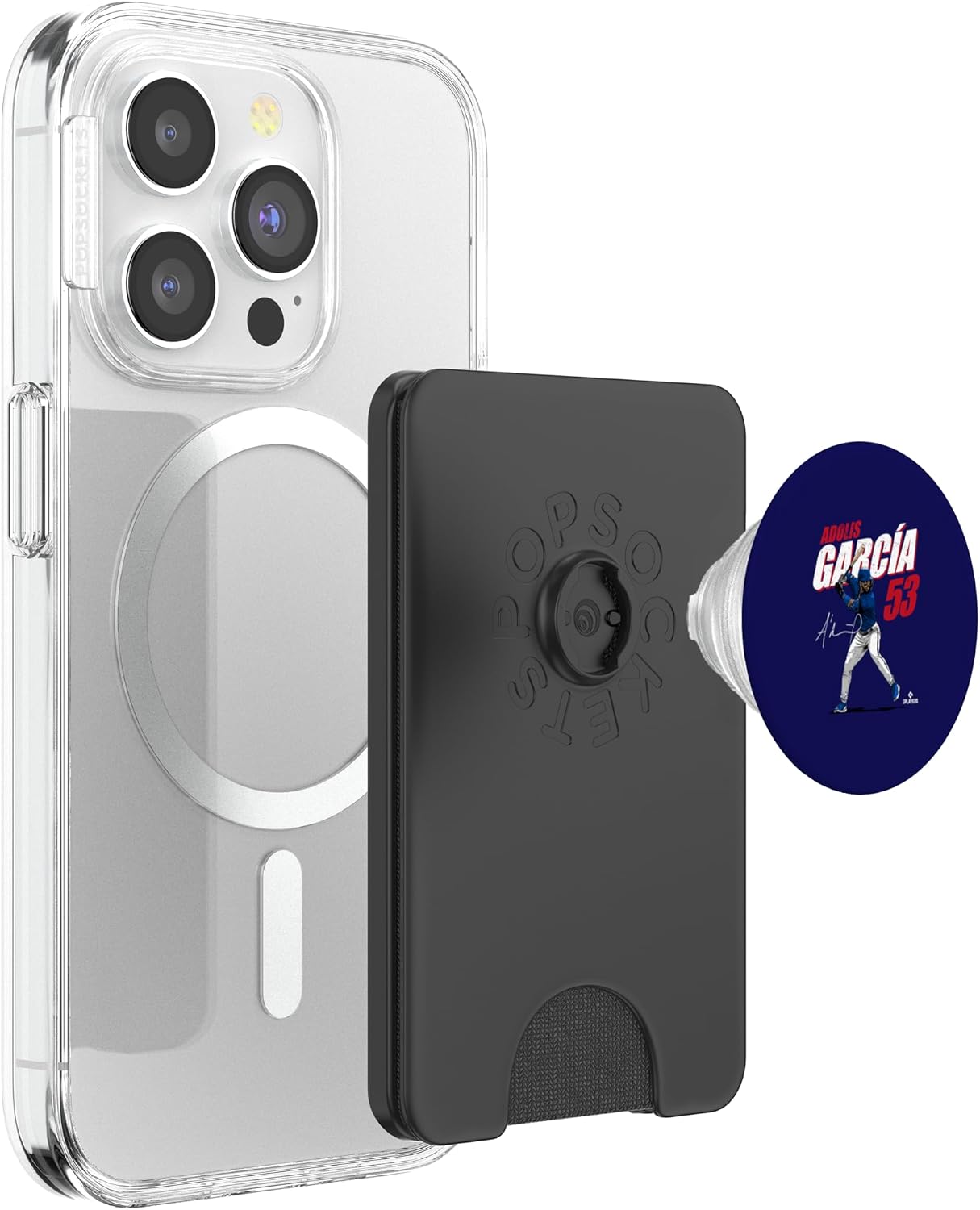 Adolis Garcia | Texas Baseball Players | MLBAGA3001 PopSockets PopWallet for MagSafe