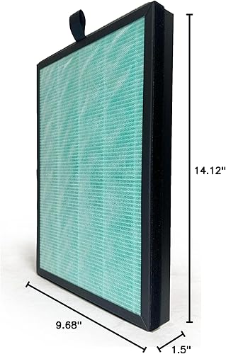 Miniatura 2 de Nispira H04 - Filtro HEPA 3 en 1 de repuesto compatible con el purificador de aire HIMOX H04  Elimina humo, olor, compuestos orgánicos volátiles