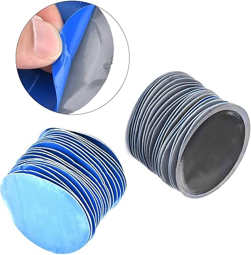 Miniatura 2 de Parches radiales para neumáticos, 80 parches redondos de goma de 2-1/4 pulgadas, reparación universal de pinchazos de neumáticos, parches fríos sin