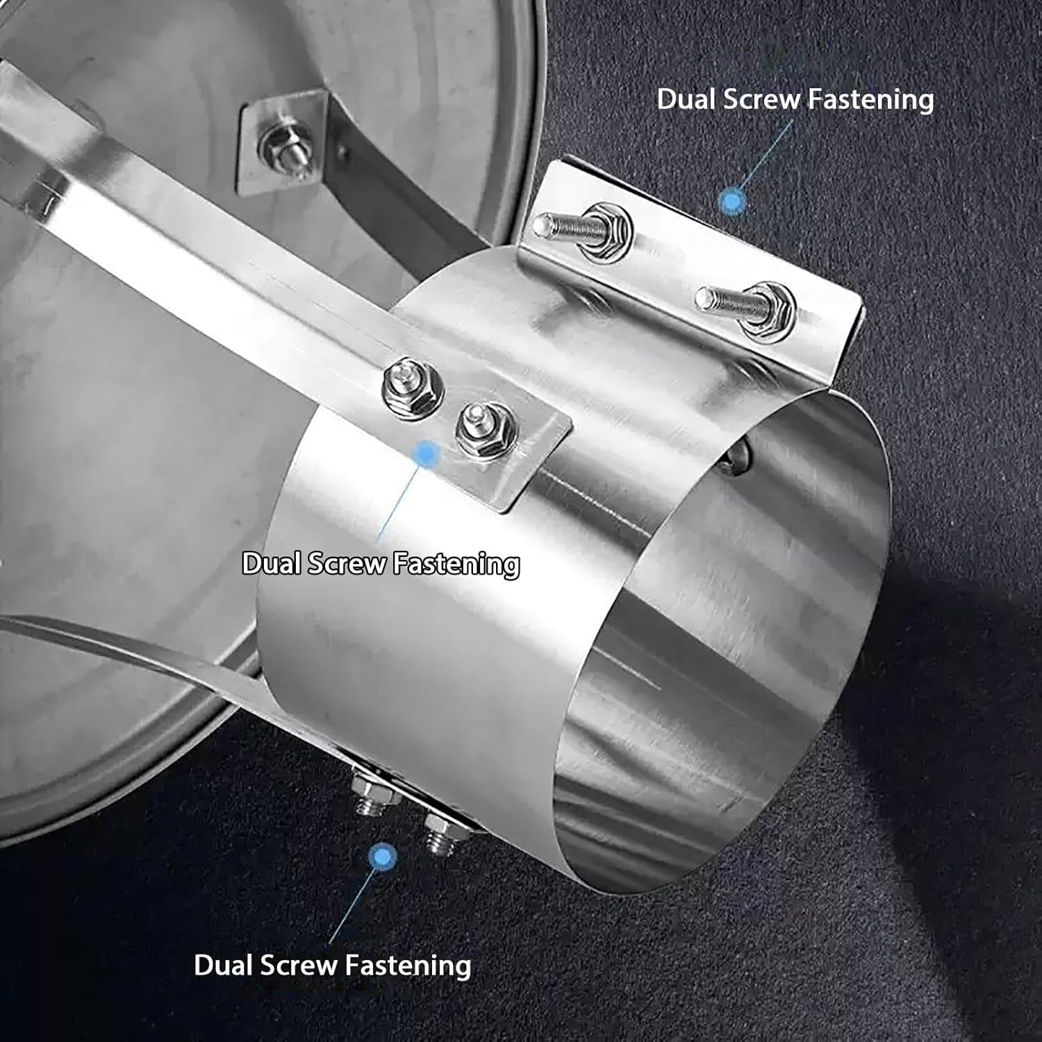 Exterior Stove Pipe Topper Stainless Steel Chimney Cap Roof Vent Cover Fireplace Chimney Caps for Outside with Metal Screws for Bathroom Kitchen Exhaust Duct(200mm/7.87in)