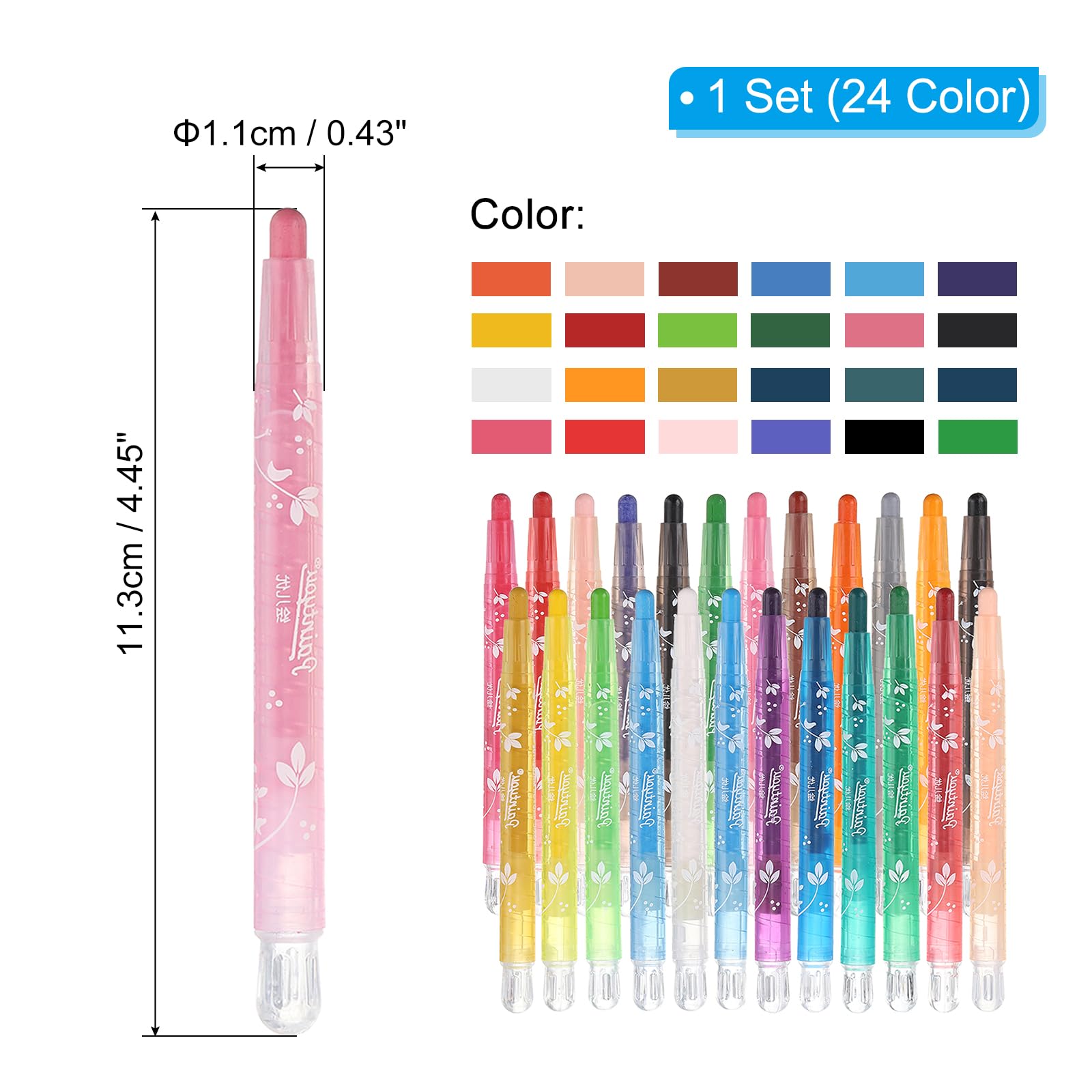 PATIKIL Lot De 12 Pastels à L'huile Marron Doux - Pastels Crémeux - Fournitures D'art Pour Art, Peinture, Dessin, Mélange De Graffitis Pour Artistes Débutants